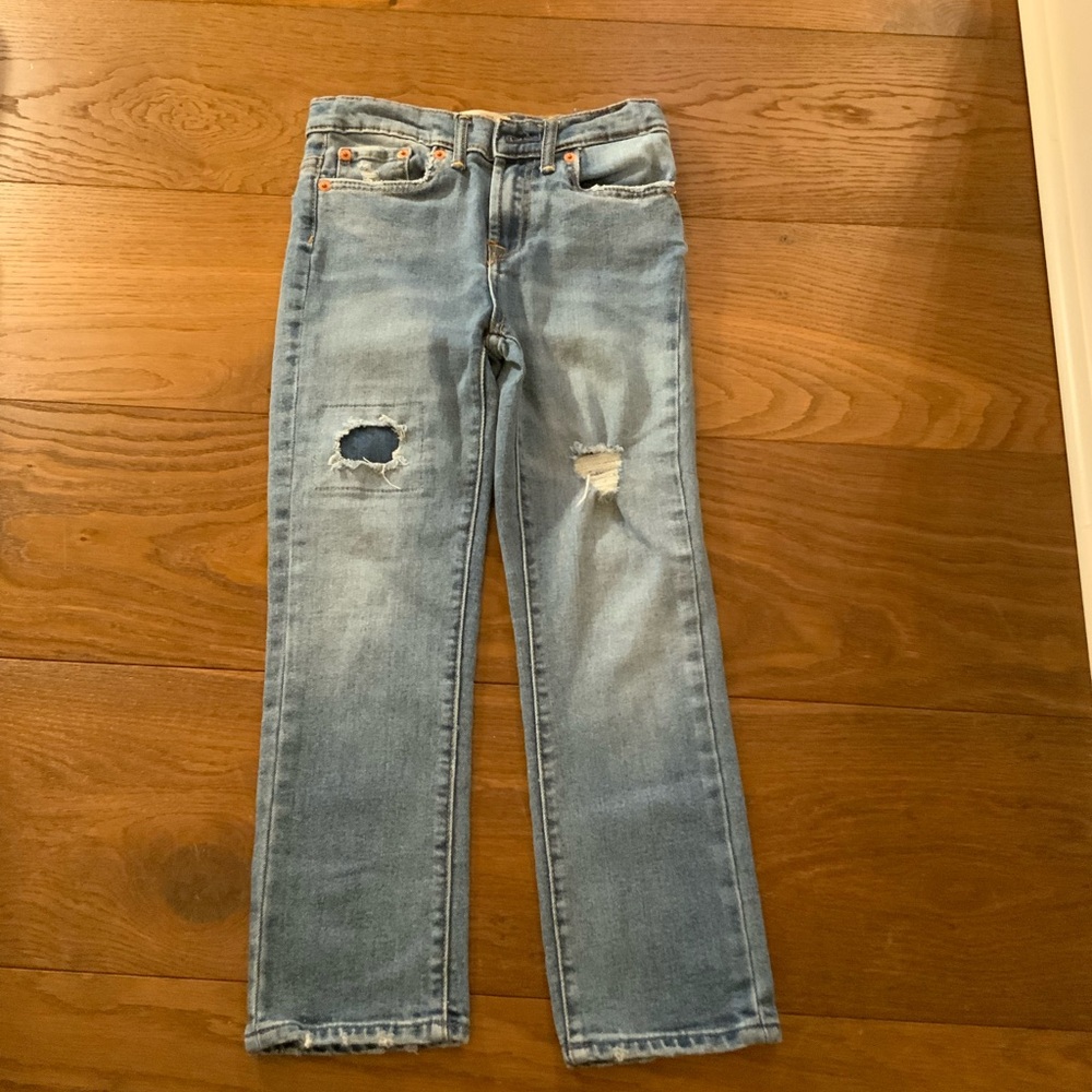Levi’s Distressed Light Blue Jeans